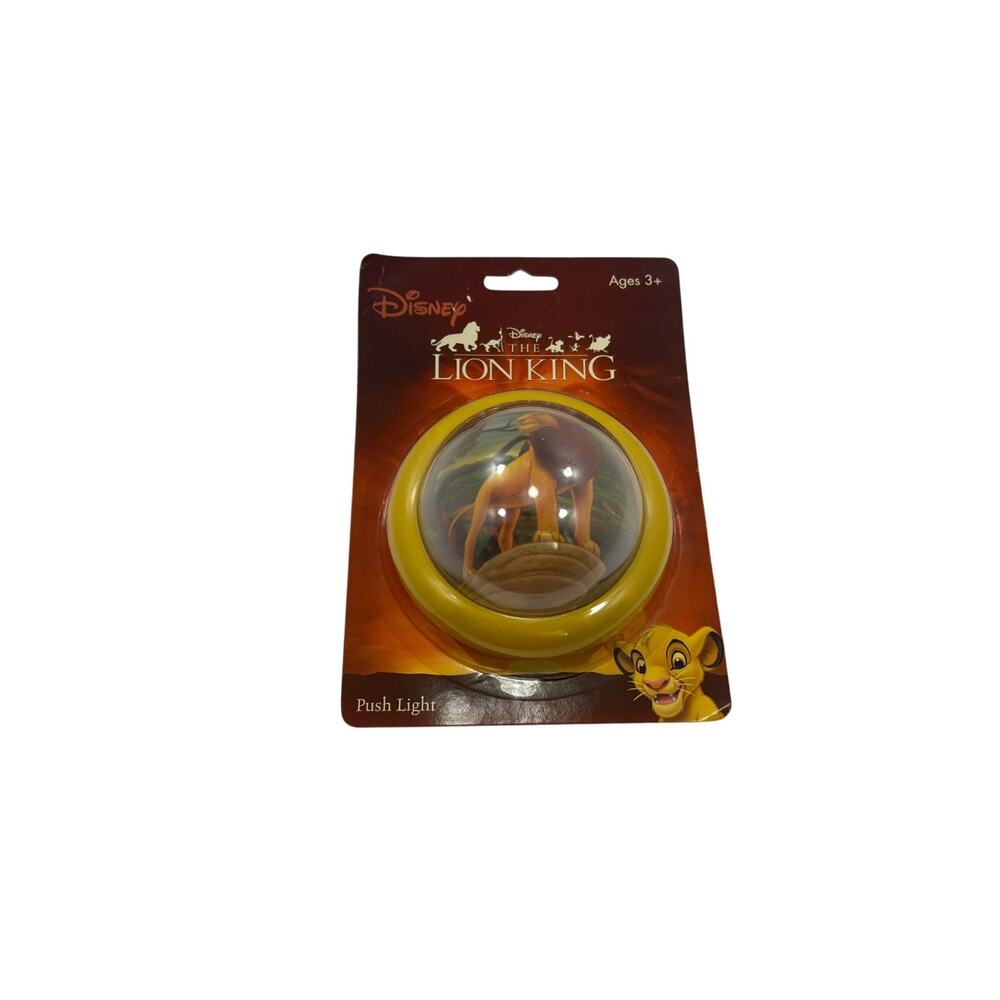 Disney‎ The Lion King Mufasa Push Light Yellow Night Light Tri-Coastal 22216 NEW